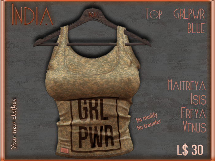 *** India *** - GRLPWR - Top Yellow