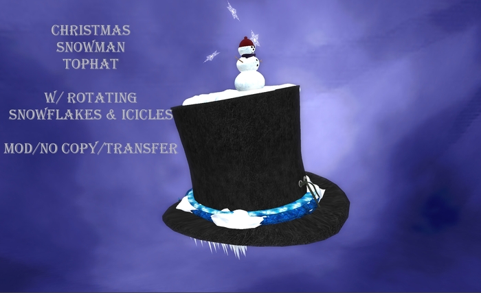 Christmas Snowman Tophat