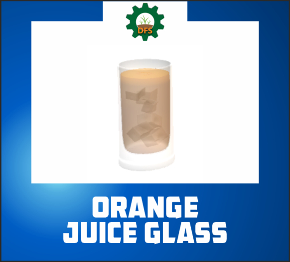 DFS ORANGE JUICE GLASS (texture)