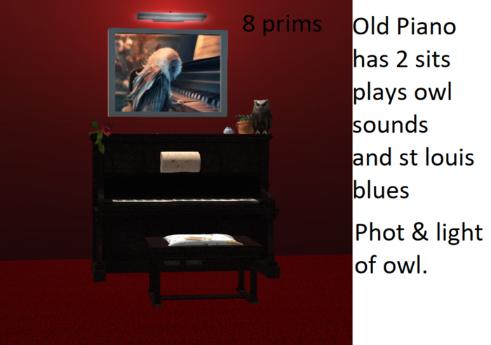 old piano owl
