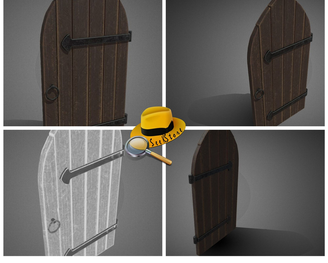*Seek* Medival_Door  game ambient full perm