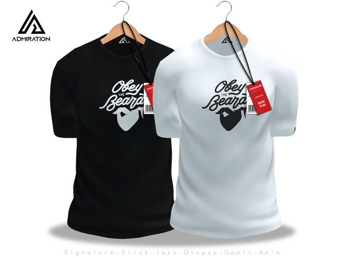 Admiration - Obey The Beard Tee Signature Jake Slink