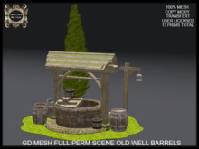 GD MESH FULL PERM SCENE OLD WELL BARRELS