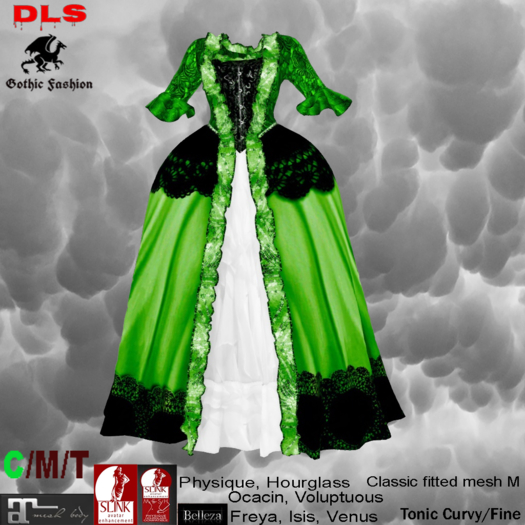 Principessa A black green boxed