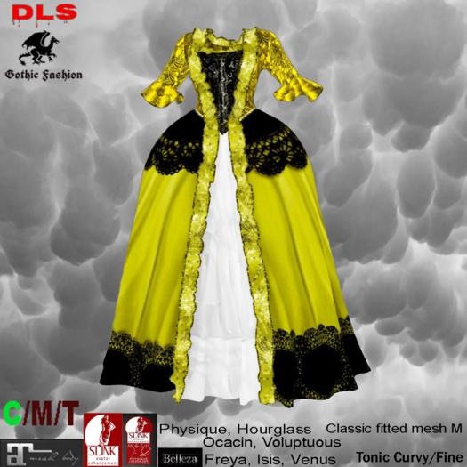 Principessa A goldyellow black boxed