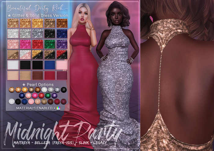 UNPACK HUD (ADD) - *B.D.R.* Midnight Party -Dress-