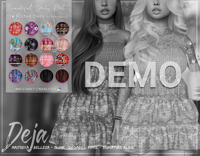 ...:::Beautiful Dirty Rich:::... Deja -Dress- DEMO
