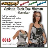 Artistic Tank Top -Guernica - F [emmegi]
