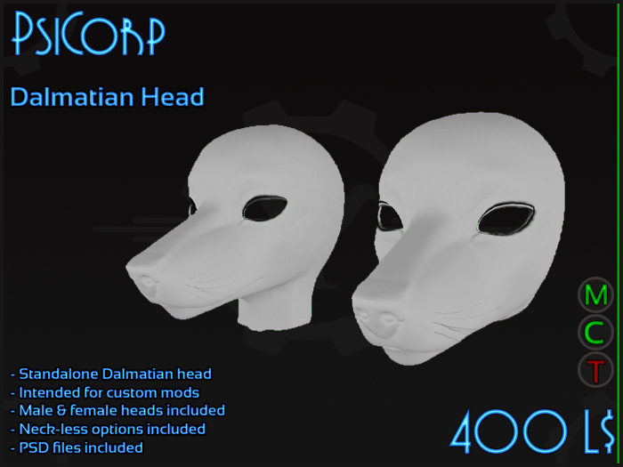PsiCorp Dalmatian Head