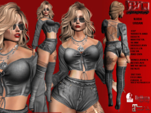 **NJIBA GREY URBAN STYLE COMPLET OUTFIT** (WEAR)