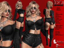 **NJIBA BLACK URBAN STYLE COMPLET OUTFIT** (WEAR)