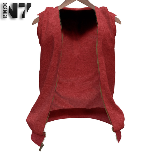 Nero - Roberto Open Hoodie - Red