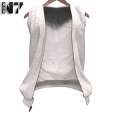 Nero - Roberto Open Hoodie - White