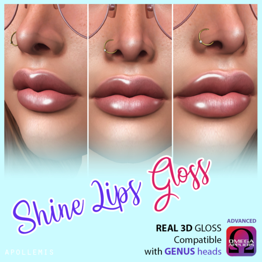 ~APOLLEMIS~ 3D Lips Gloss [GENUS] Omega Applier