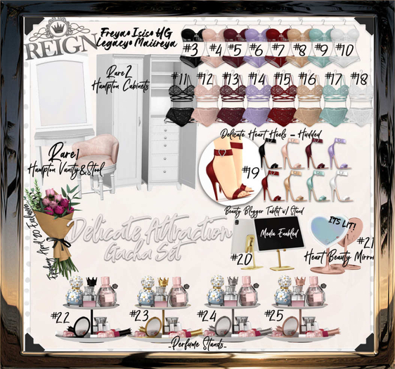 REIGN.- HAMPTON VANITY CABINETS- RARE 2