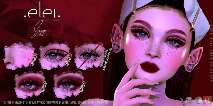 .E l e i. - Suzy (Tintable Makeup) / LELUTKA (Add me to Unpack)