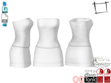 Dae Obj FBX For Women's Mini Skirt Tube Top Outfit Slink, Maitreya, Belleza, Tonic