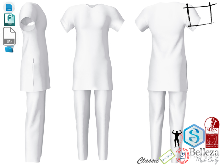 Dae Obj FBX Men's Kamiz Shalwar Outfit Slink Male, Belleza Jake, Signature Gianni, Ocacin Gamit, Onupup