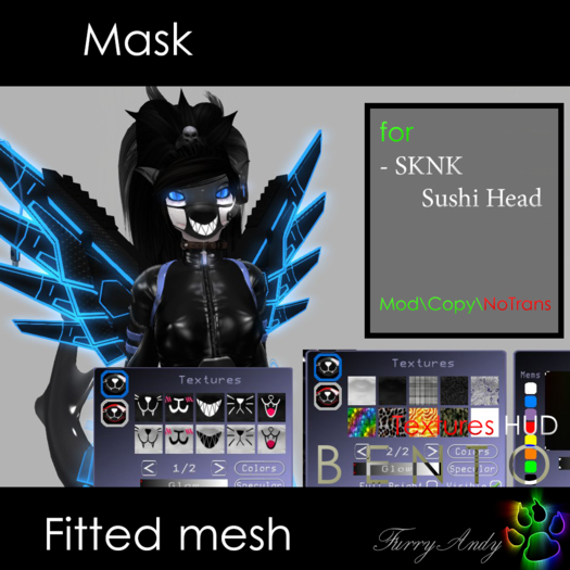 Furry Andy - Mask for SKNK Sushi Head