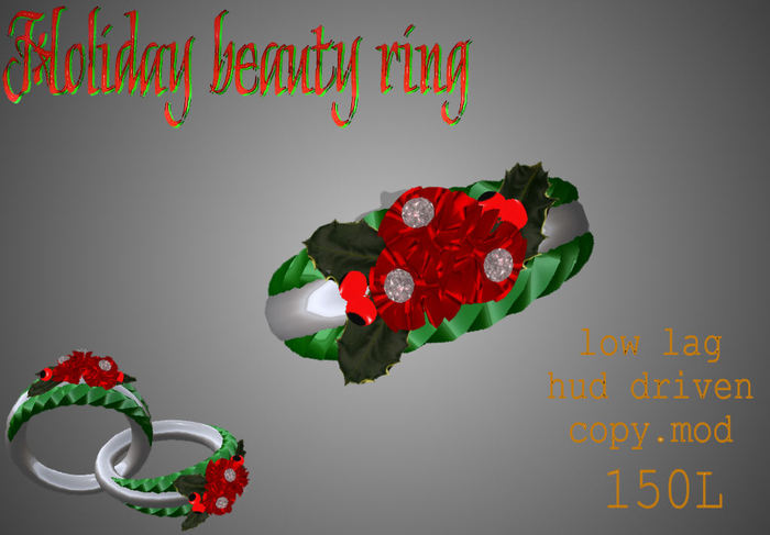 Holiday beauty ring (boxed)