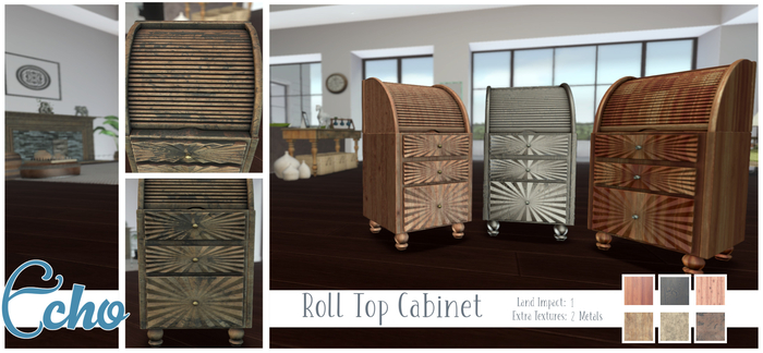 Echo - Avery - Roll Top Cabinet - Fatpack