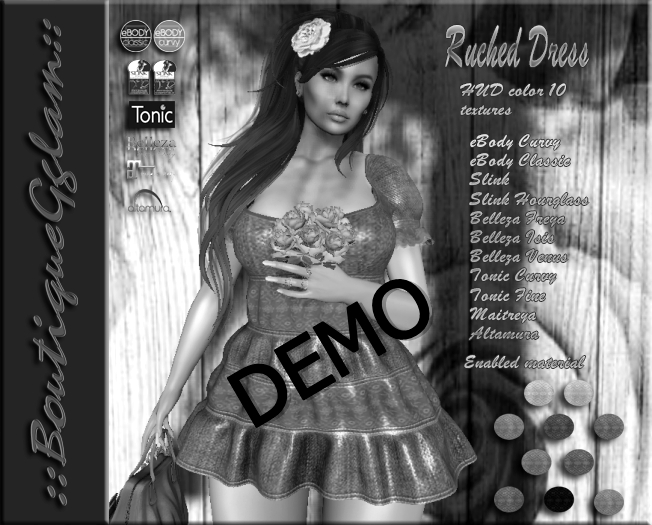 ::BG:: Ruched Dress - DEMO