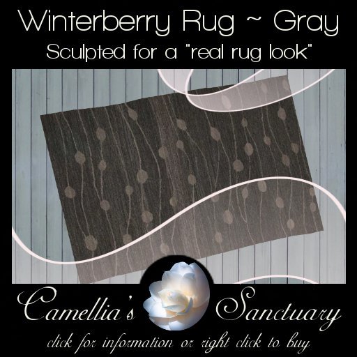 Winter Berry Rug (Gray)