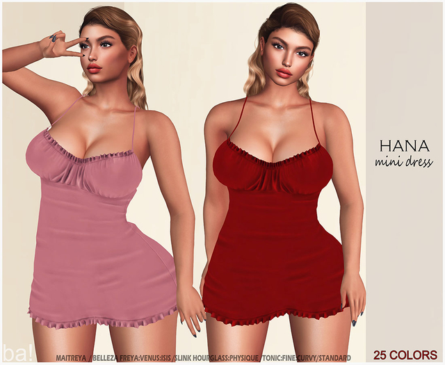ba!DeSiGn HANA Mini Dress 25 Colors.