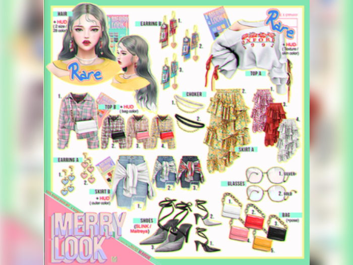 `M.BIRDIE / Merry look-EarringB1