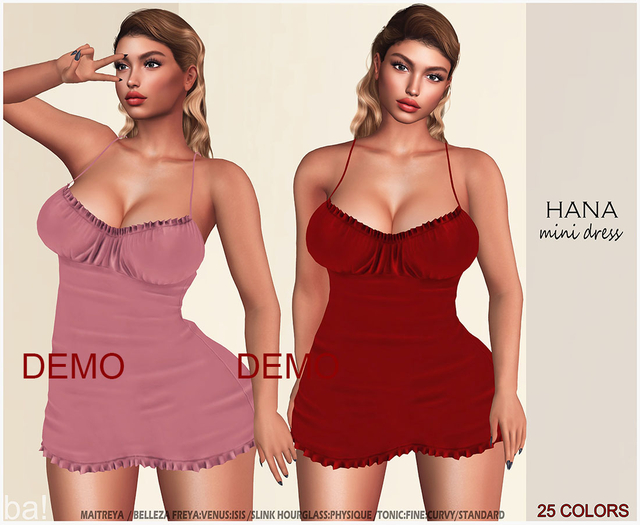 ★HANA Mini Dress 25 Colors★DEMO★