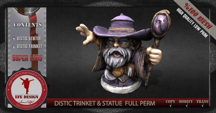 Distic Statue & Distic Trinket Full Permission Efe Design