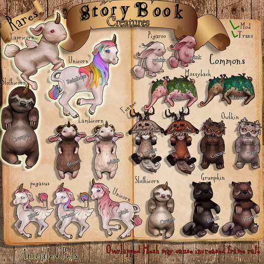 Birdy - [Alchemy] Story Book - Slothicorn - Creeper -[box] RARE