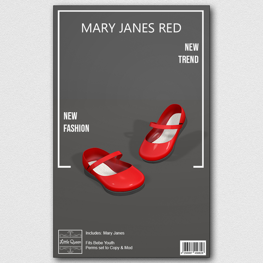 {LQ} - Youth Mary Janes Red