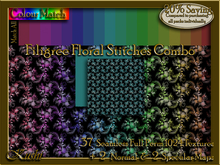 !Kushi! FiligreeFloralStitchesCOMBO Textures -WearToUnpack