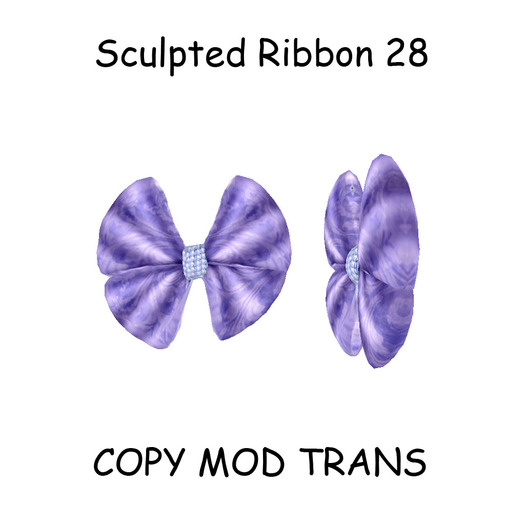 Sculpted Accessory Bow / Ribbon 28