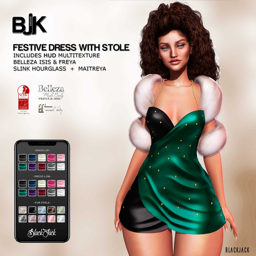 BJK * Festive Dress & Stole [fatpack]