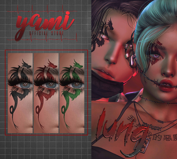 yami - lung tattoo - catwa + bom
