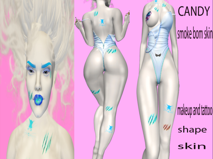 CANDY-Bom smoke skin and makeup