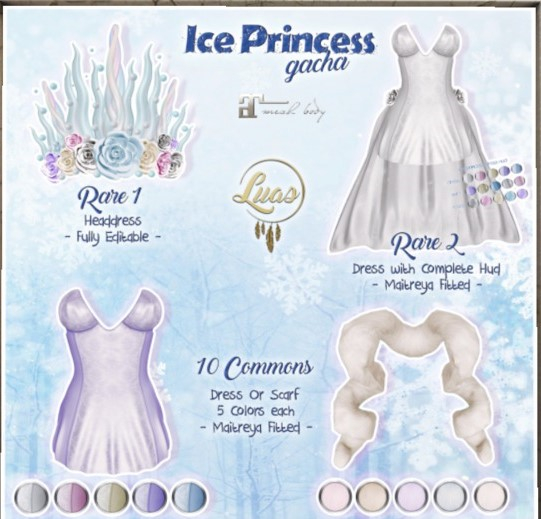 Luas Ice Princess Dress RARE