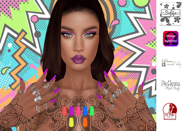 ::S:: 80s Neon Nails