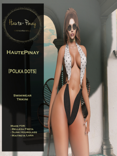 HautePinay [POLKA DOTS] Trikini