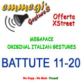 Megapack italian gestures Battute 11-20