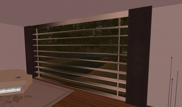Blind Silver Horizontal  1 prim