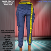 [L.T] Lara Pants - Keep Distance - Royal Blue (REZZ ME)