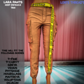 [L.T] Lara Pants - Keep Distance - Tan (REZZ ME)