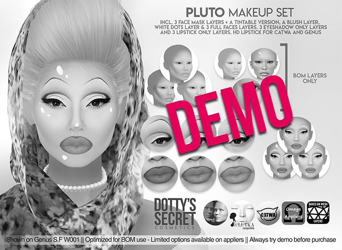 Dotty's Secret - Pluto - Makeup Set [DEMO]