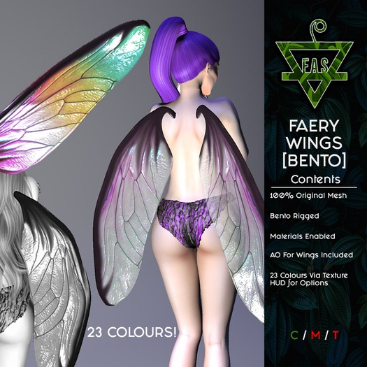 _-FAS-_ BENTO FAERY WINGS [WEAR TO UNPACK]