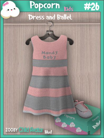 MB:. Dress + Ballet #26 GIFT  (Only Zooby child Avatar)