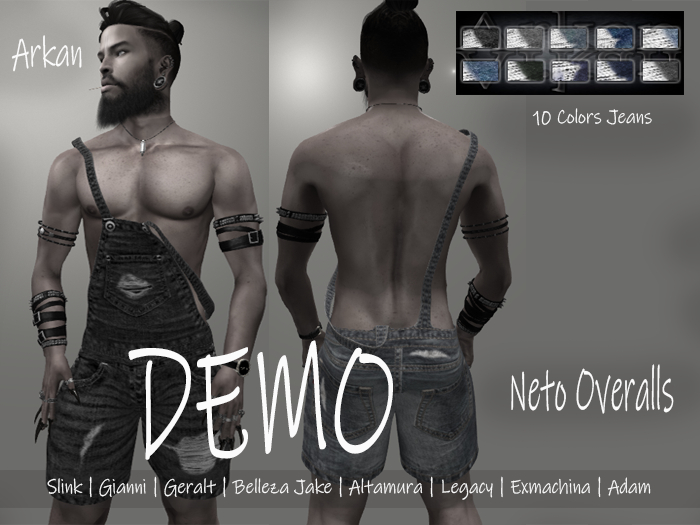 .::Arkan::. Neto Overalls + Fitmesh DEMO
