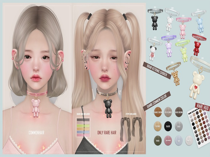 VCO - Bear Key ring choker [ 007 ]